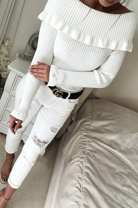 Γυναικεία μπλούζα PENSOLDA WHITE, Χρώμα: άσπρο, IVET.EU - Εκπτώσεις έως -80%