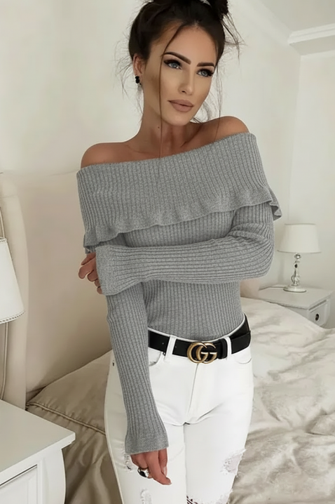 Γυναικεία μπλούζα PENSOLDA GREY, Χρώμα: γκρι, IVET.EU - Εκπτώσεις έως -80%