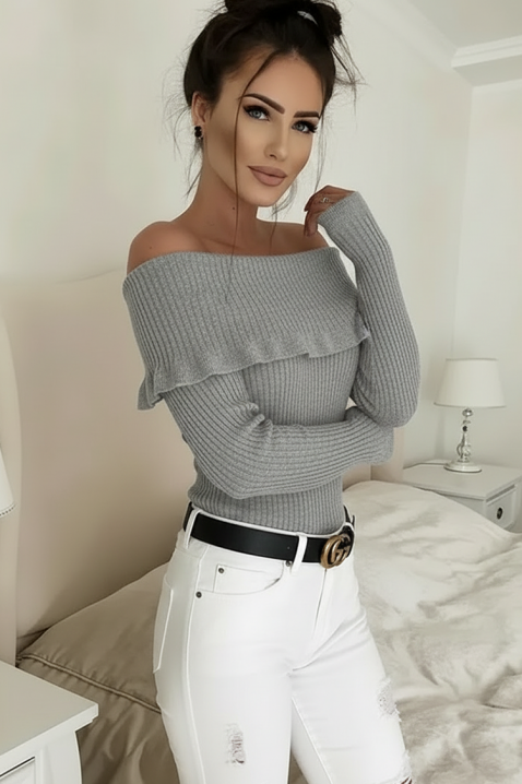 Γυναικεία μπλούζα PENSOLDA GREY, Χρώμα: γκρι, IVET.EU - Εκπτώσεις έως -80%