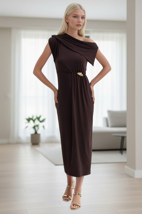 Φόρεμα MINORELA BROWN, Χρώμα: καφέ, IVET.EU - Εκπτώσεις έως -80%