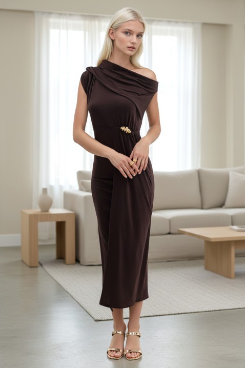 Φόρεμα MINORELA BROWN, Χρώμα: καφέ, IVET.EU - Εκπτώσεις έως -80%