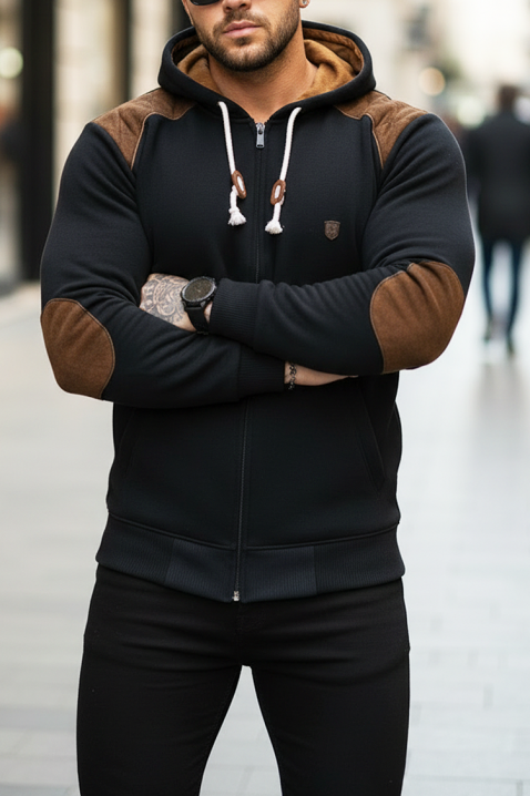 Ανδρικό φούτερ ZORFOZO BLACK, Χρώμα: μαύρο, IVET.EU - Εκπτώσεις έως -80%