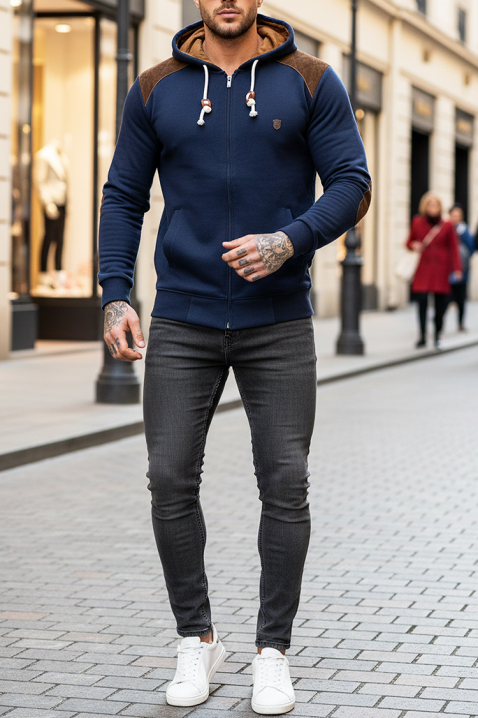 Ανδρικό φούτερ ZORFOZO NAVY, Χρώμα: σκούρο μπλε, IVET.EU - Εκπτώσεις έως -80%