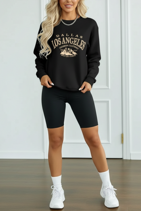 Γυναικεία μπλούζα ANGLEZA BLACK, Χρώμα: μαύρο, IVET.EU - Εκπτώσεις έως -80%