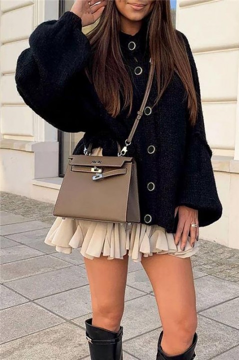 Ζακέτα NIVELZA BLACK, Χρώμα: μαύρο, IVET.EU - Εκπτώσεις έως -80%