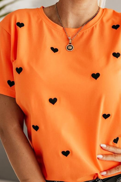 Κοντομάνικο μπλουζάκι ELGLINZA, Χρώμα: πορτοκαλί, IVET.EU - Εκπτώσεις έως -80%