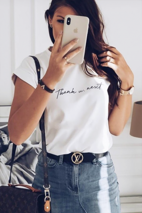 Κοντομάνικο μπλουζάκι RUBIMNZA, Χρώμα: άσπρο, IVET.EU - Εκπτώσεις έως -80%