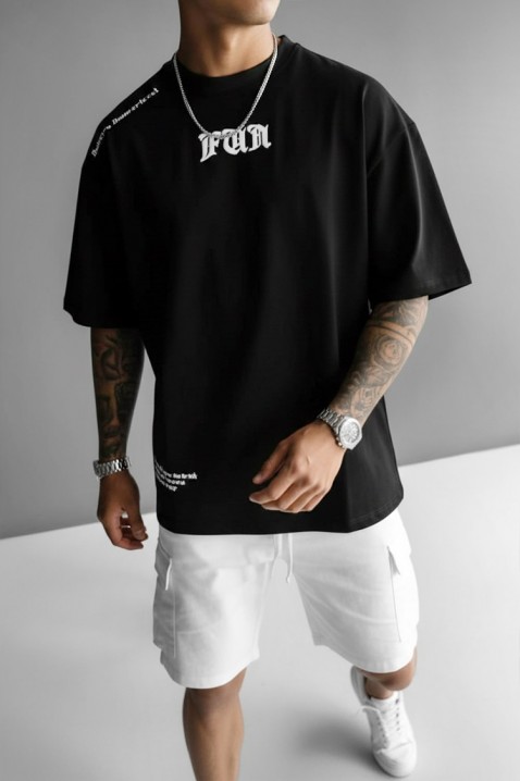 Ανδρικό μπλουζάκι MORTIK, Χρώμα: μαύρο, IVET.EU - Εκπτώσεις έως -80%