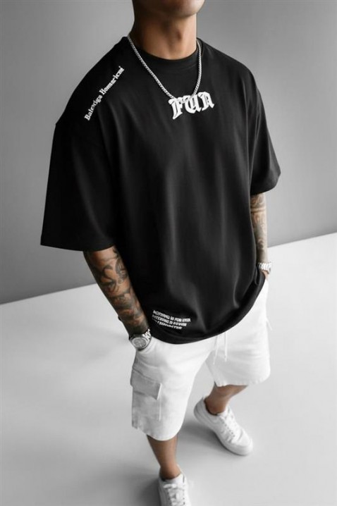 Ανδρικό μπλουζάκι MORTIK, Χρώμα: μαύρο, IVET.EU - Εκπτώσεις έως -80%