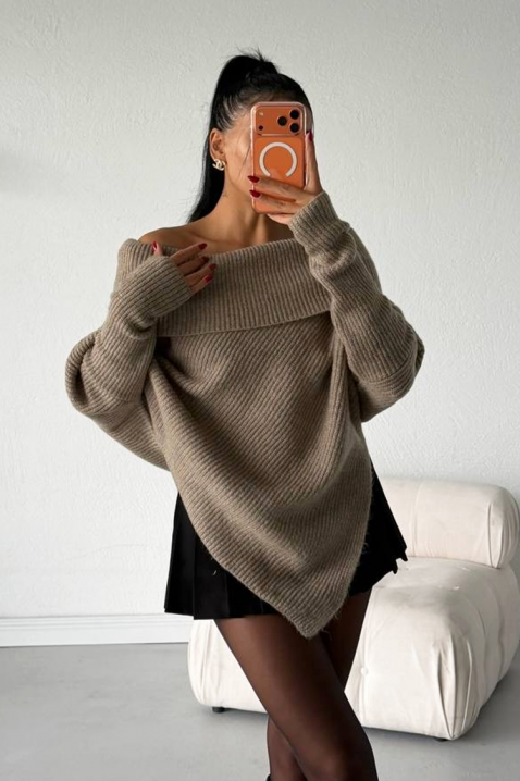 Πουλόβερ FIONDELA BEIGE, Χρώμα: μπεζ, IVET.EU - Εκπτώσεις έως -80%