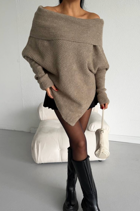 Πουλόβερ FIONDELA BEIGE, Χρώμα: μπεζ, IVET.EU - Εκπτώσεις έως -80%