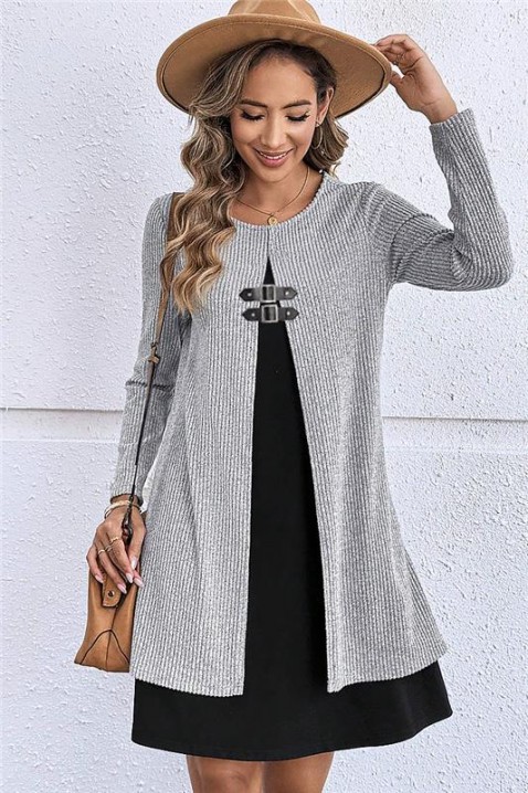 Φόρεμα LIKRENA, Χρώμα: γκρι, IVET.EU - Εκπτώσεις έως -80%