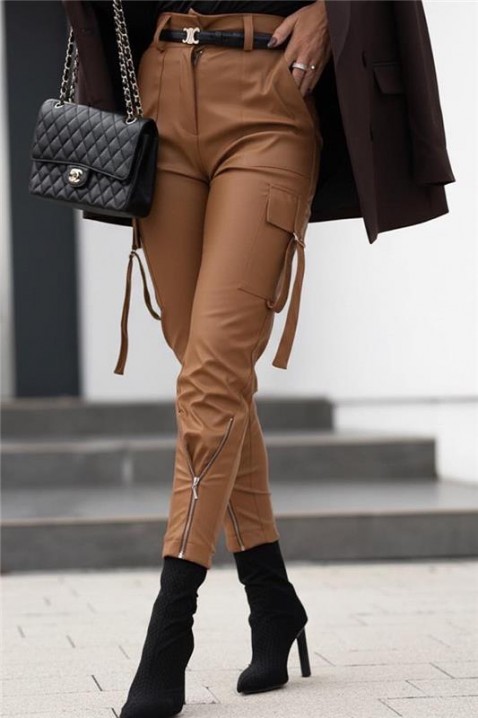 Παντελόνι SILINZA CAMEL, Χρώμα: ανοιχτό καφέ, IVET.EU - Εκπτώσεις έως -80%