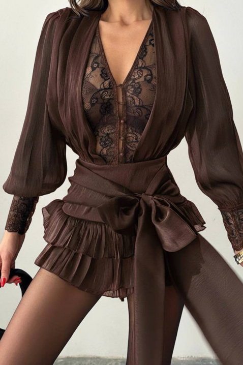 Ολόσωμη φόρμα YANITSA BROWN, Χρώμα: καφέ, IVET.EU - Εκπτώσεις έως -80%