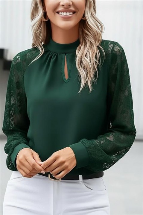 Γυναικεία μπλούζα BRENDOLZA GREEN, Χρώμα: πράσινο, IVET.EU - Εκπτώσεις έως -80%