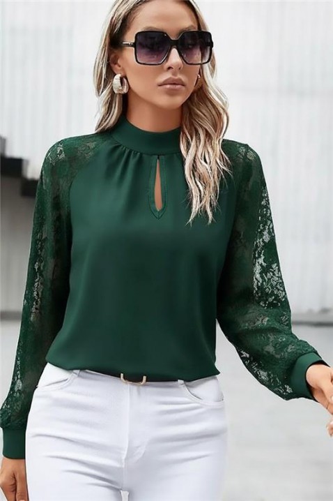 Γυναικεία μπλούζα BRENDOLZA GREEN, Χρώμα: πράσινο, IVET.EU - Εκπτώσεις έως -80%