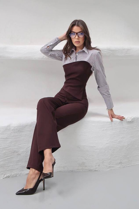 Σύνολο SEROLZA BROWN, Χρώμα: καφέ, IVET.EU - Εκπτώσεις έως -80%