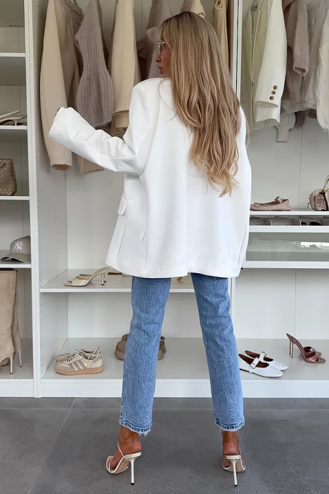 Σακάκι COACHELZA WHITE, Χρώμα: άσπρο, IVET.EU - Εκπτώσεις έως -80%