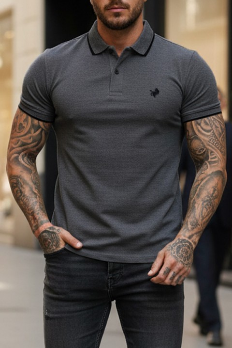 Ανδρικό μπλουζάκι MORIFO GRAFIT, Χρώμα: γραφίτης, IVET.EU - Εκπτώσεις έως -80%