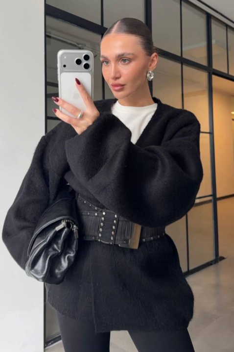 Ζακέτα VILONZANA BLACK, Χρώμα: μαύρο, IVET.EU - Εκπτώσεις έως -80%