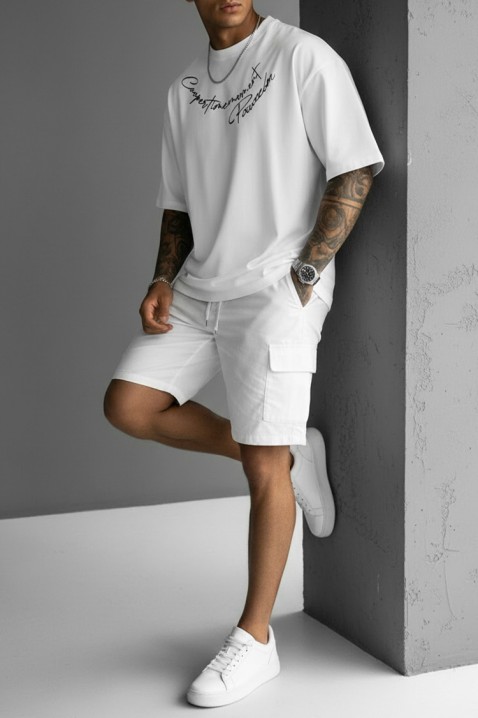 Ανδρικό μπλουζάκι MIHROLO WHITE, Χρώμα: άσπρο, IVET.EU - Εκπτώσεις έως -80%