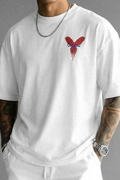 Ανδρικό μπλουζάκι PRIZO WHITE, Χρώμα: άσπρο, IVET.EU - Εκπτώσεις έως -80%