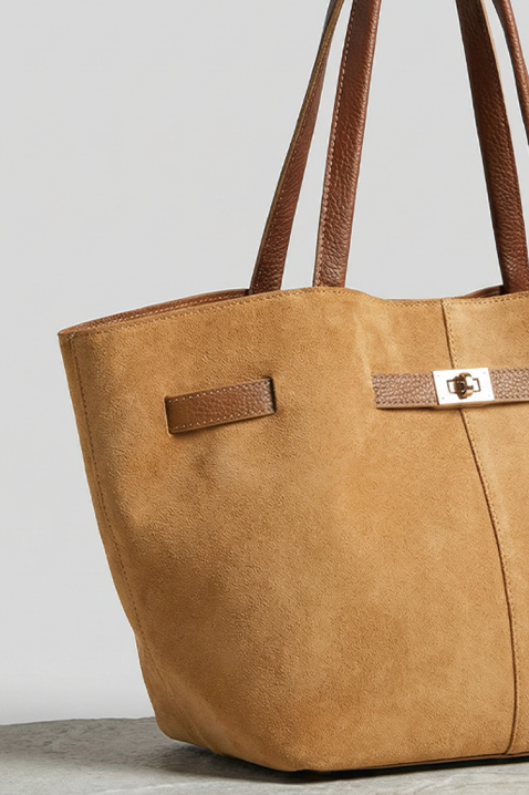 Γυναικεία τσάντα ETIOPEA CAMEL, Χρώμα: ανοιχτό καφέ, IVET.EU - Εκπτώσεις έως -80%