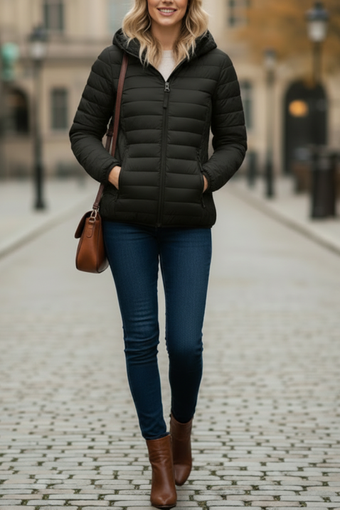 Μπουφάν MOGRELDA BLACK, Χρώμα: μαύρο, IVET.EU - Εκπτώσεις έως -80%