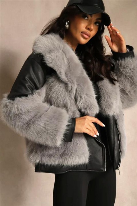 Μπουφάν SELVILDA, Χρώμα: γκρι, IVET.EU - Εκπτώσεις έως -80%