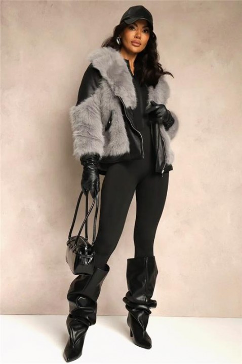 Μπουφάν SELVILDA, Χρώμα: γκρι, IVET.EU - Εκπτώσεις έως -80%