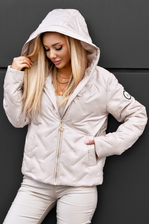 Μπουφάν ADAMELZA BEIGE, Χρώμα: μπεζ, IVET.EU - Εκπτώσεις έως -80%