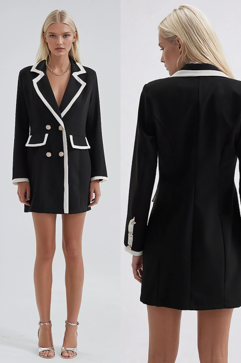 Φόρεμα - μπλέιζερ IRKANZA, Χρώμα: μαύρο, IVET.EU - Εκπτώσεις έως -80%