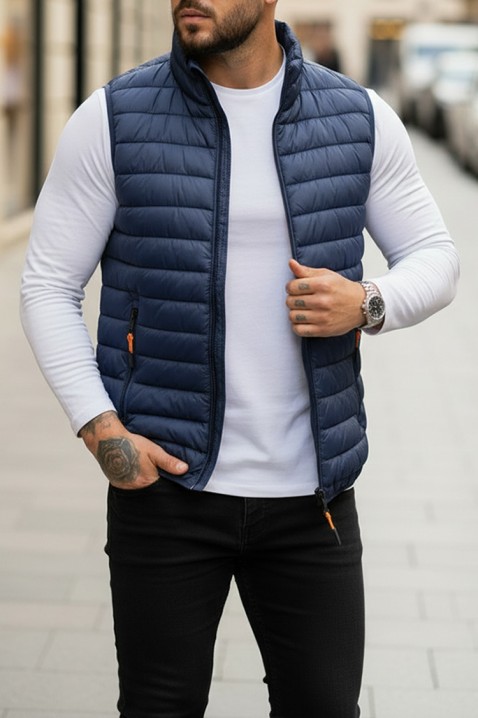 Ανδρικό γιλέκο FORMENO NAVY, Χρώμα: σκούρο μπλε, IVET.EU - Εκπτώσεις έως -80%