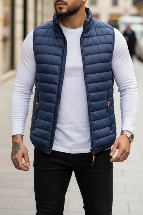 Ανδρικό γιλέκο FORMENO NAVY, Χρώμα: σκούρο μπλε, IVET.EU - Εκπτώσεις έως -80%