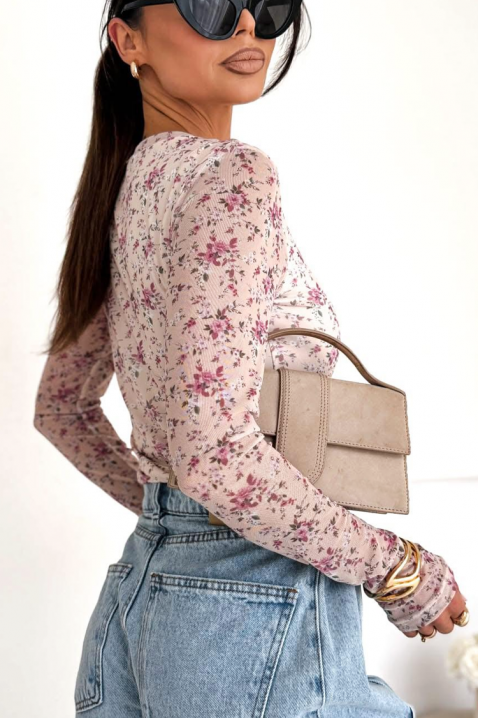 Γυναικεία μπλούζα KROBESA PINK, Χρώμα: ροζ, IVET.EU - Εκπτώσεις έως -80%