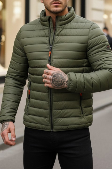 Ανδρικό μπουφάν KOLOMBO KHAKI, Χρώμα: χακί, IVET.EU - Εκπτώσεις έως -80%