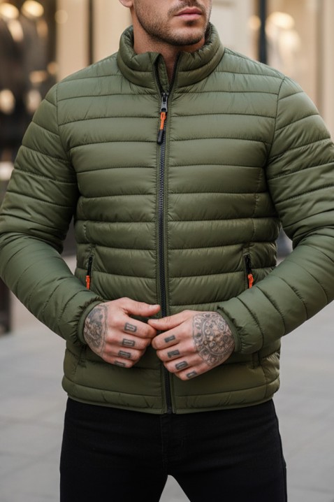 Ανδρικό μπουφάν KOLOMBO KHAKI, Χρώμα: χακί, IVET.EU - Εκπτώσεις έως -80%