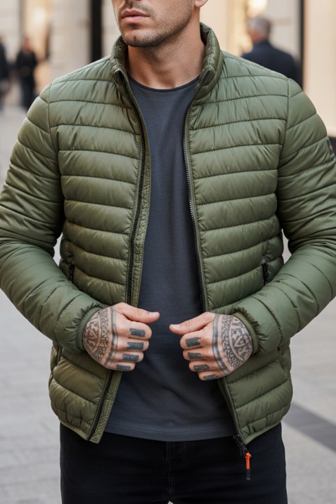 Ανδρικό μπουφάν KOLOMBO KHAKI, Χρώμα: χακί, IVET.EU - Εκπτώσεις έως -80%