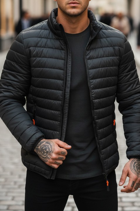 Ανδρικό μπουφάν KOLOMBO BLACK, Χρώμα: μαύρο, IVET.EU - Εκπτώσεις έως -80%