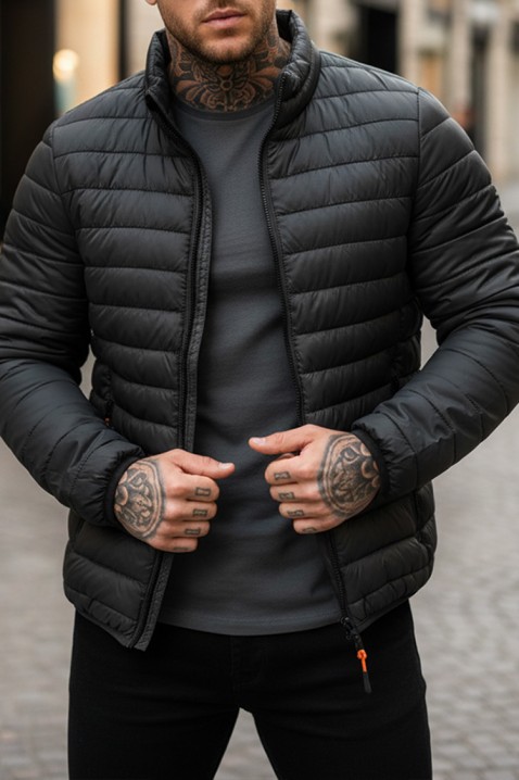 Ανδρικό μπουφάν KOLOMBO BLACK, Χρώμα: μαύρο, IVET.EU - Εκπτώσεις έως -80%