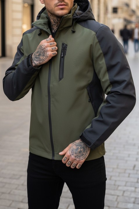 Ανδρικό μπουφάν NIMONO KHAKI, Χρώμα: χακί, IVET.EU - Εκπτώσεις έως -80%