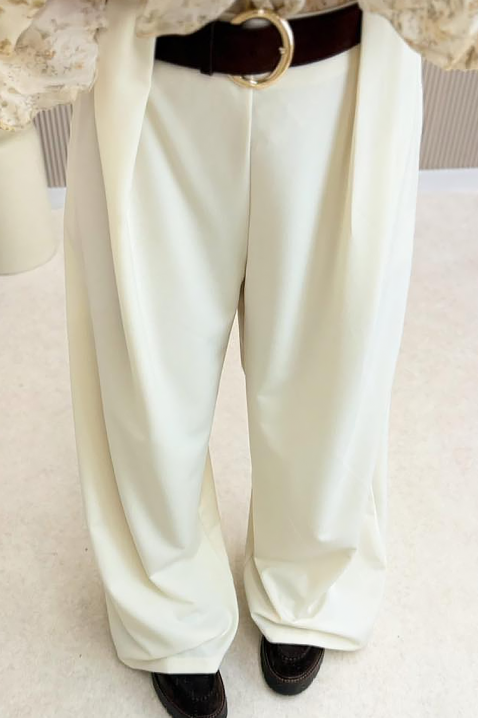 Παντελόνι SLADORLA, Χρώμα: άσπρο, IVET.EU - Εκπτώσεις έως -80%