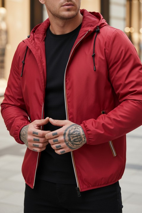 Ανδρικό μπουφάν FAMBOR RED, Χρώμα: κόκκινο, IVET.EU - Εκπτώσεις έως -80%
