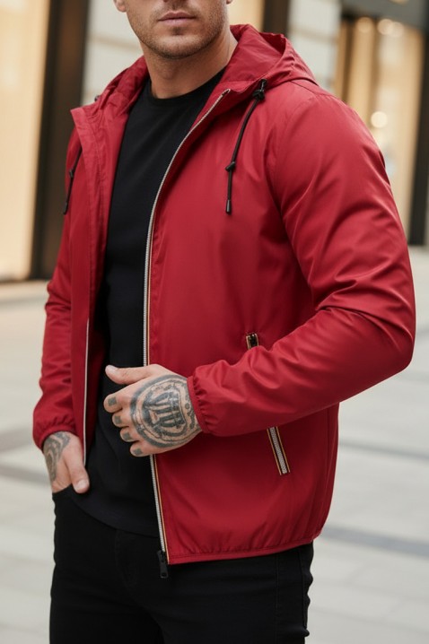 Ανδρικό μπουφάν FAMBOR RED, Χρώμα: κόκκινο, IVET.EU - Εκπτώσεις έως -80%