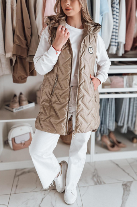 Γιλέκο ZABRINDA BEIGE, Χρώμα: μπεζ, IVET.EU - Εκπτώσεις έως -80%