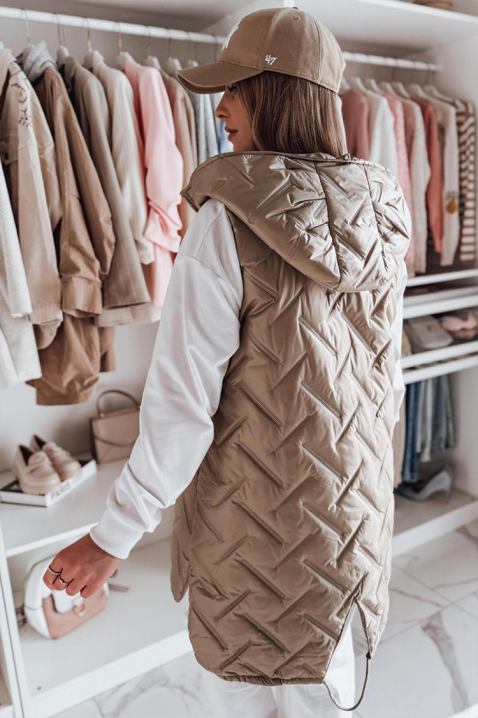 Γιλέκο ZABRINDA BEIGE, Χρώμα: μπεζ, IVET.EU - Εκπτώσεις έως -80%