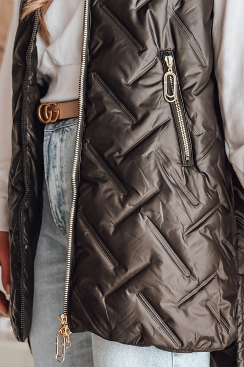 Γιλέκο ZABRINDA BLACK, Χρώμα: μαύρο, IVET.EU - Εκπτώσεις έως -80%