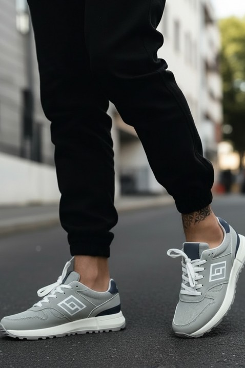 Ανδρικά παπούτσια TELFORO GREY, Χρώμα: γκρι, IVET.EU - Εκπτώσεις έως -80%