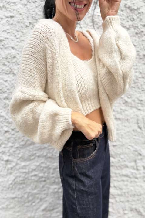 Σύνολο RALITSA ECRU, Χρώμα: εκρού, IVET.EU - Εκπτώσεις έως -80%