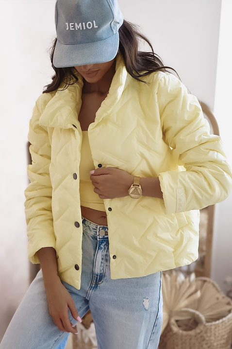 Μπουφάν KRONELZA YELLOW, Χρώμα: κίτρινο, IVET.EU - Εκπτώσεις έως -80%